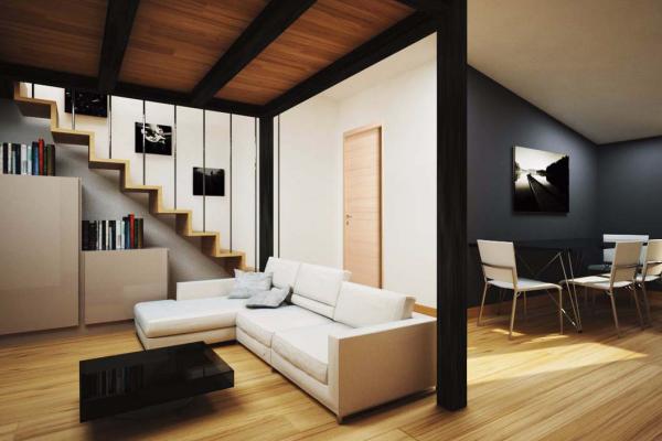 Progetto d’interni monolocale. Caserta
